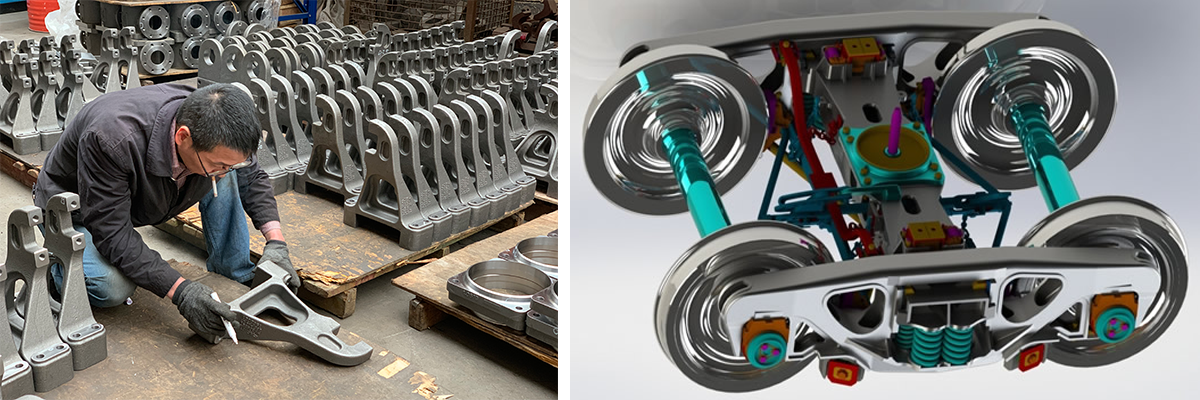 railway carriage bogies frame