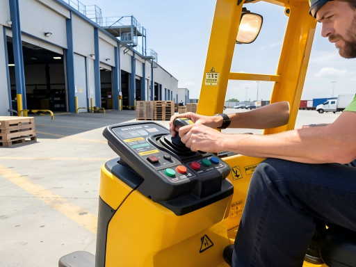 operator an elec forklift