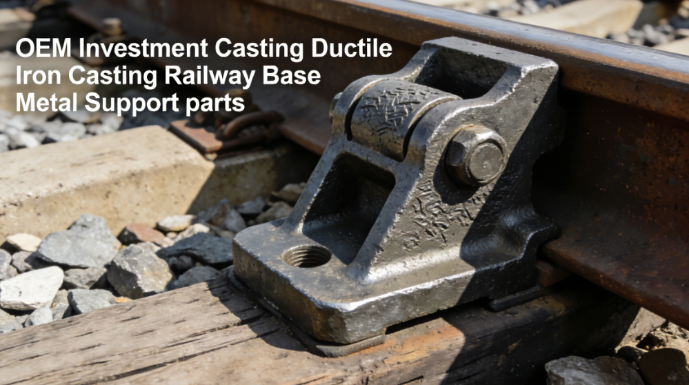 Durable railway structural parts made via precision casting